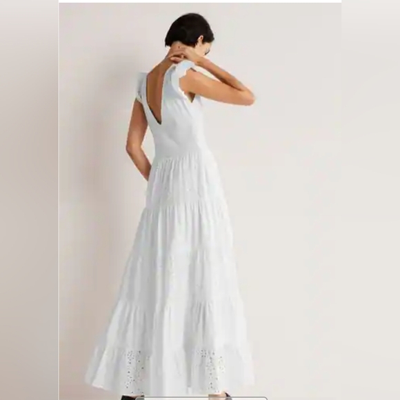 BNWT🤍Boden Broderie Mix Jersey Maxi Dress - Picture 3 of 11